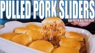 'BODYBUILDING BBQ PULLED PORK SLIDERS | High Protein Anabolic Weekly Meal Prep Recipe'