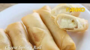 'How To Make Cheese Spring Roll By ANKO Food Machine'