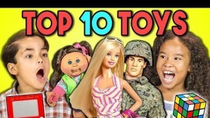 'KIDS REACT TO TOP 10 TOYS OF ALL TIME (200th Episode!)'