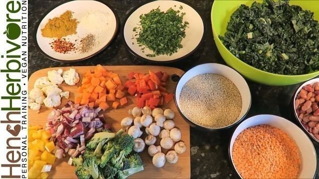 'How To Plan Vegan Bodybuilding Meals | High Protein'