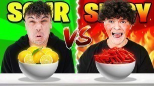'SPICY FOOD VS SOUR FOOD CHALLENGE (EXTREME)'