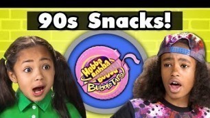 'KIDS TRY 90s SNACKS! | Kids Vs. Food'