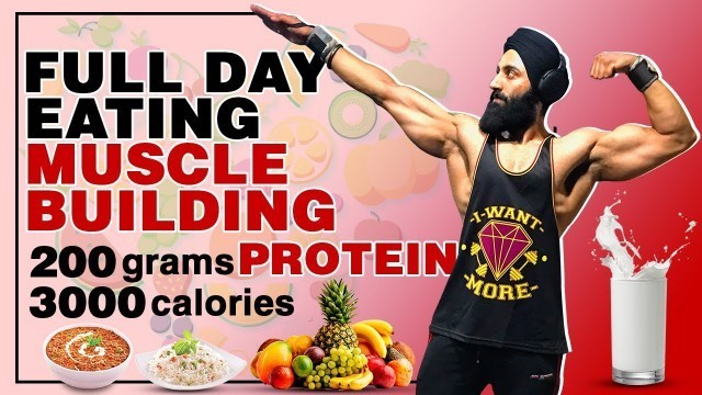 'Full Day of Eating For Muscle Building | Indian Bodybuilding Diet Plan'