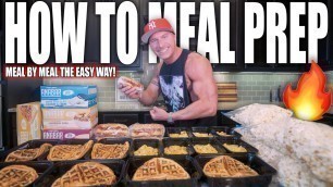 'HOW TO MEAL PREP FOR THE WEEK | 5 Bodybuilding Meals A Day | 2076 Calorie Shredding Meal Plan'