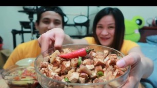 'MUKBANG : FILIPINO FOOD | TOKWA\'T BABOY | TALONG | ENSALADANG MANGA'