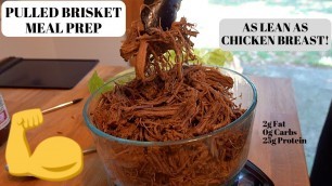 'Bodybuilding Pulled BBQ Brisket with a Pressure Cooker | Low calorie, high protein MEAL PREP'