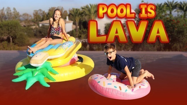 'POOL IS LAVA CHALLENGE!!!'