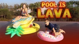 'POOL IS LAVA CHALLENGE!!!'