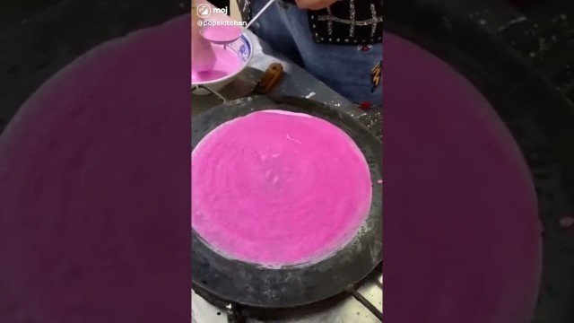 'Pink masala dosa | Indian Street food #shorts'