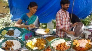 'Cheapest RoadSide Unlimited Meals | #Meals #IndianStreetFood'