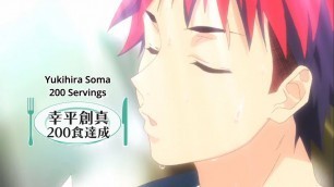'Shokugeki no Souma | Yukihira Souma\'s Amazing Cooking Skills ( 200 Servings in 30 minutes )'