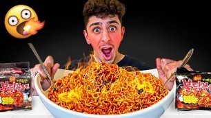 'Eating the Worlds SPICIEST Noodles - Korean Noodle Challenge'