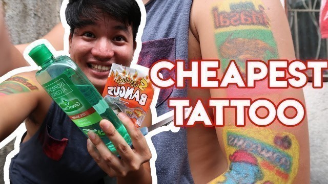 'CHEAPEST TATTOO (PLASTIC AT ALCOHOL LANG)| BATANG 90\'s |'