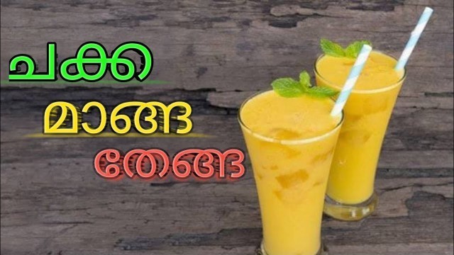 'Chakka manga thenga juice | ചക്ക മാങ്ങ തേങ്ങ ജ്യൂസ്‌ | Tech & Food Malayalam'