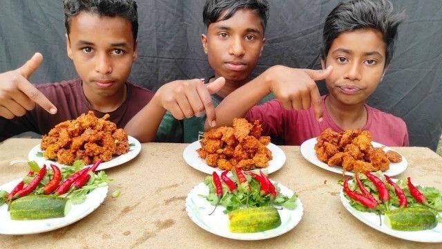 'bangladeshi Street Food challenge | Spicy food eating videos | piyaju Eating competition'