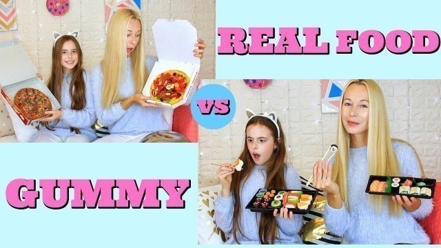 'Jídlo proti sladkostem // Gummy vs real food challenge'