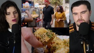 'FOODGASM! - INDIAN Street Food $100 CHALLENGE in MUMBAI! Best Street Food in Mumbai! - Reaction'