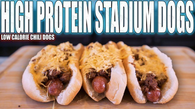 'BODYBUILDING CHILI CHEESE DOGS | High Protein Low Calorie Anabolic Stadium Style Recipe'