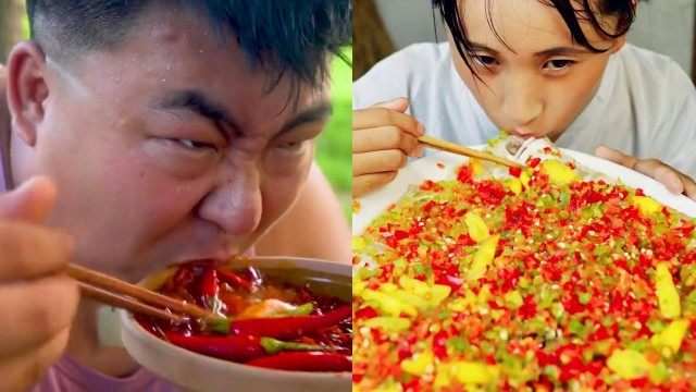 'ASMR  Mukbang Spicy Food Challenges 