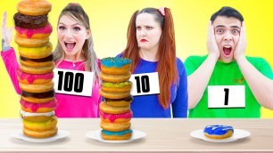 'RICH VS BROKE FOOD CHALLENGE | 8 CRAZY MUKBANG & FUNNY SITUATIONS BY CRAFTY HACKS'