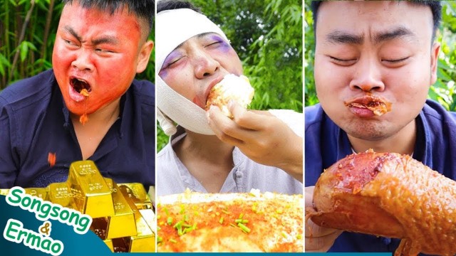 'TikTok Spicy Foods Chinese Cooking Mukbang | Lamb chops Grilled fish | Funny Video'