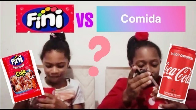 'FINI VS COMIDA -FOOD VS GUMMY CHALLENGE'