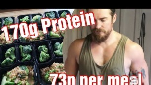 '170g PROTEIN - VEGAN BODYBUILDING MEAL PREP ON A BUDGET - 73p PER MEAL!'