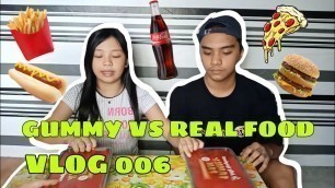 'GUMMY VS. REALFOOD CHALLENGE | VLOG 006'