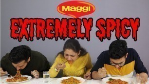 'EXTREMELY SPICY MAGGI CHALLENGE | SPICY FOOD CHALLENGE #FOODCHALLENGE'