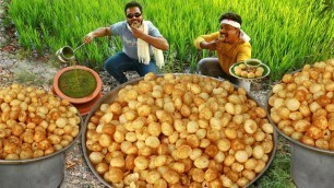 'PANI PURI RECIPE | GOLGAPPE PREPARED BY GRANDPA KITCHEN | INDIAN STREET FOOD'