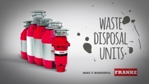 'Franke Waste Management - Turbo Elite Waste Disposers - Installation - English'