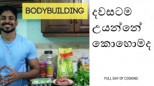 'Full day of cooking for bodybuilding (rice, eggs, chicken, dhal and veges)'