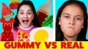 'Gummy Vs Real Switch Up Challenge'