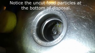 'FIX GARBAGE  DISPOSAL THAT WON\'T COMPLETELY  GRIND FOOD WASTE'