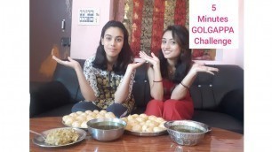 'Golgappa challenge | 5 min Golgappa challenge | spicy golgappa challenge | Indian youtuber priyamit'