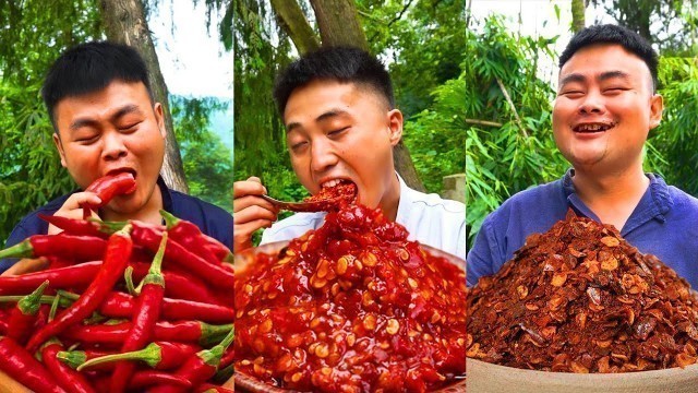'Spicier!! More Chili!! TikTok China Funny Videos | Spicy Foods Mukbang by Songsong and Ermao'