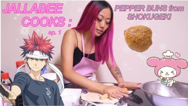 '♡ JALLABEE COOKS: Black Pepper Buns from Food Wars || Shokugeki no Soma'