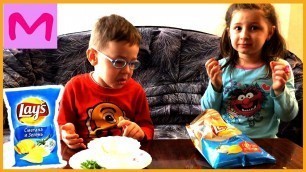 'Обычная ЕДА ПРОТИВ ЧИПСОВ Челлендж! Real Food vs Gummy Food! Kids React'