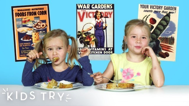 'Kids Try American Food From World War II | Kids Try | HiHo Kids'
