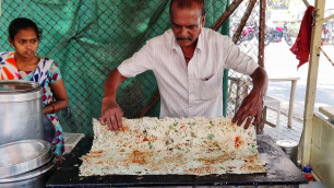'Crispiest Rava Paper Dosa ! Oldest Dosawala in Vadodara  | Indian Street Food'