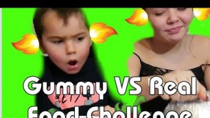 'Gross Gummy VS Real Food Challenge and Creepy crawleys!'