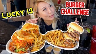 'Lucky 13 SPICY Burger Challenge in Salt Lake City, Utah!! #RainaisCrazy'