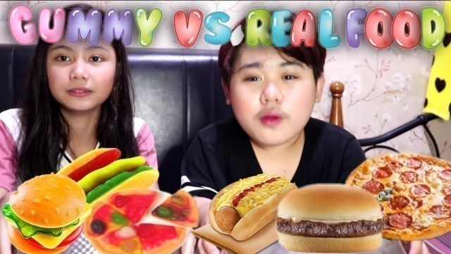 'Gummy vs Real Food Challenge With Sammy Manese'