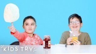 'Kids Try Astronaut Food | Kids Try | HiHo Kids'