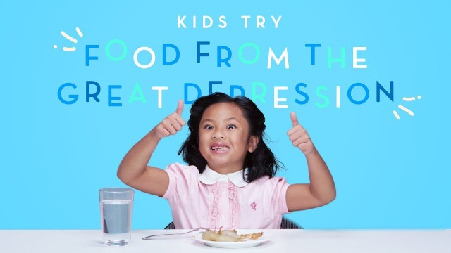 'Kids Try Food from the Great Depression | Kids Try | HiHo Kids'