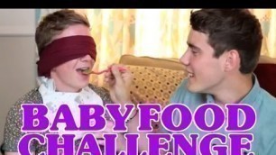 'Disgusting Baby Food Challenge (ft. Alfie Deyes) | Tyler Oakley'
