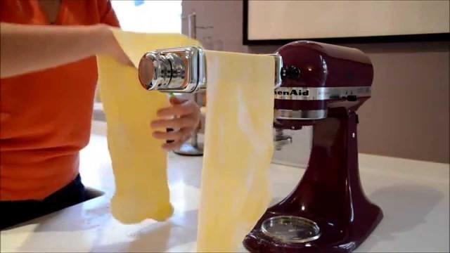 'How to Roll Pasta Dough using the KitchenAid Attachment'