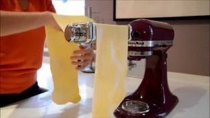 'How to Roll Pasta Dough using the KitchenAid Attachment'