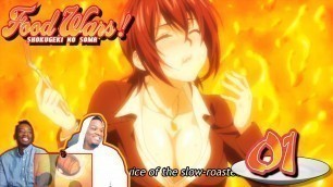 'A COOKING ANIME!? Food Wars! Shokugeki No Soma - Episode 1 | Reaction'