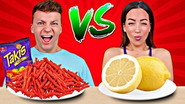 'SOUR FOOD VS SPICY FOOD CHALLENGE | Cringe Fam'